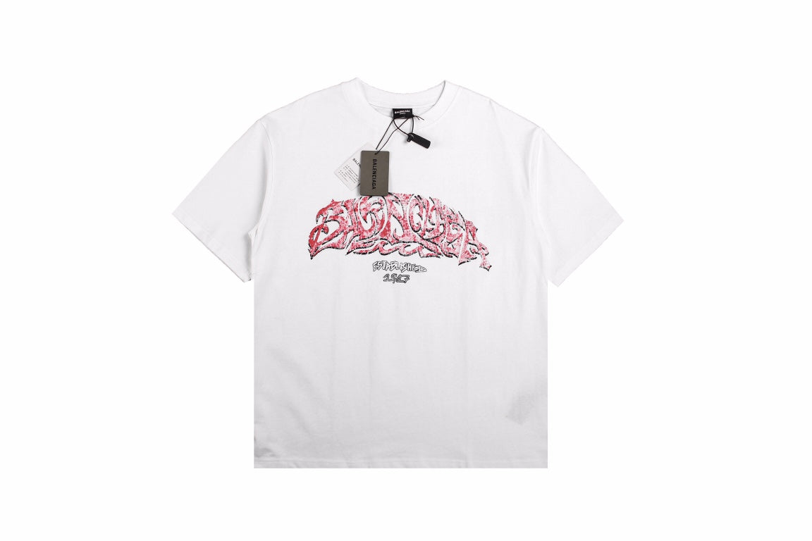 Balenciaga Graffiti Logo T-Shirt