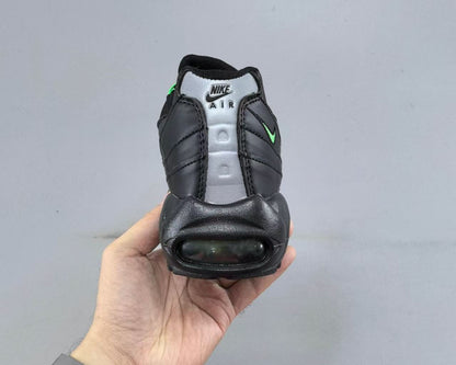Nike Air Max 95 “Black/Green” – Stealthy Icon with a Pop