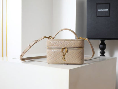 Saint Laurent Nude Double Zip Handbag