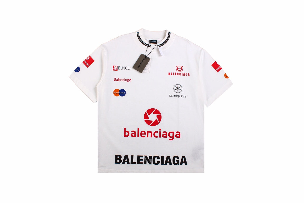 Ba*len*cia*ga logo graphic t-shirt