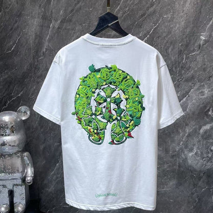 Chrome Hearts Classic Crewneck T-Shirt in White/Green