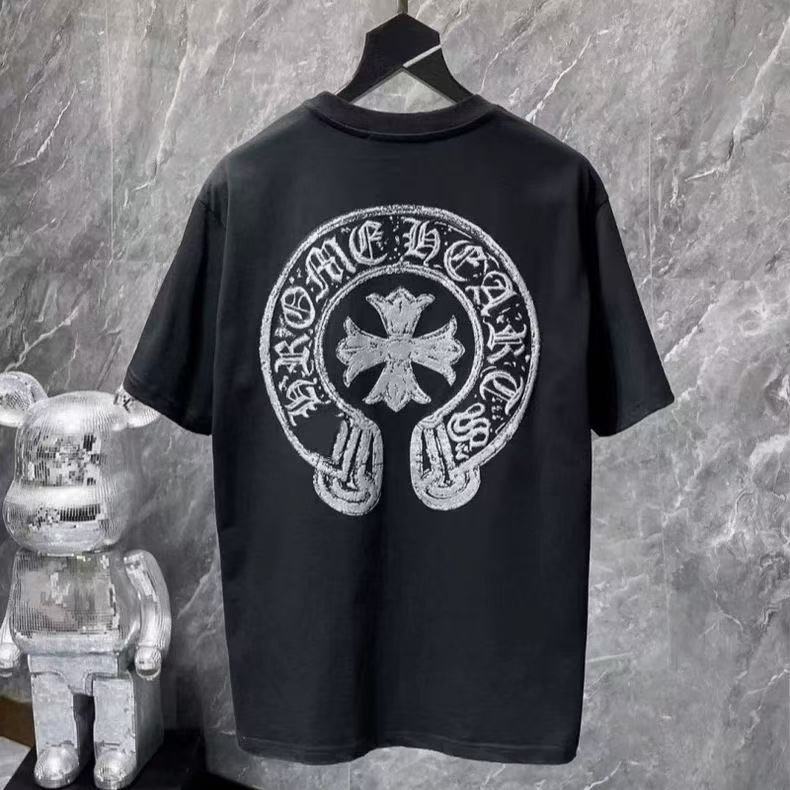 Chrome Hearts Classic Crewneck T-Shirt in Black/Grey