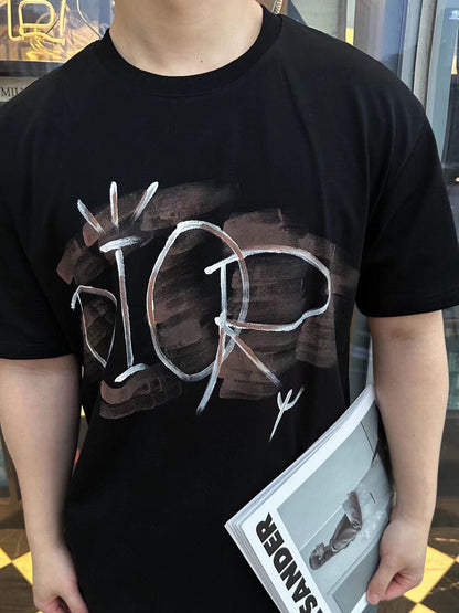 Dior T-Shirt with Artistic Logo Design