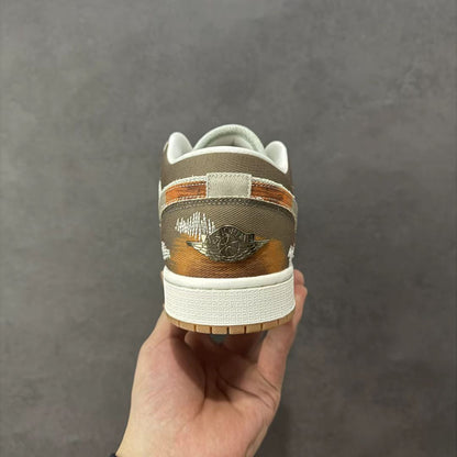 Air Jordan 1 Low “White/Brown” – Earthy &amp; Versatile