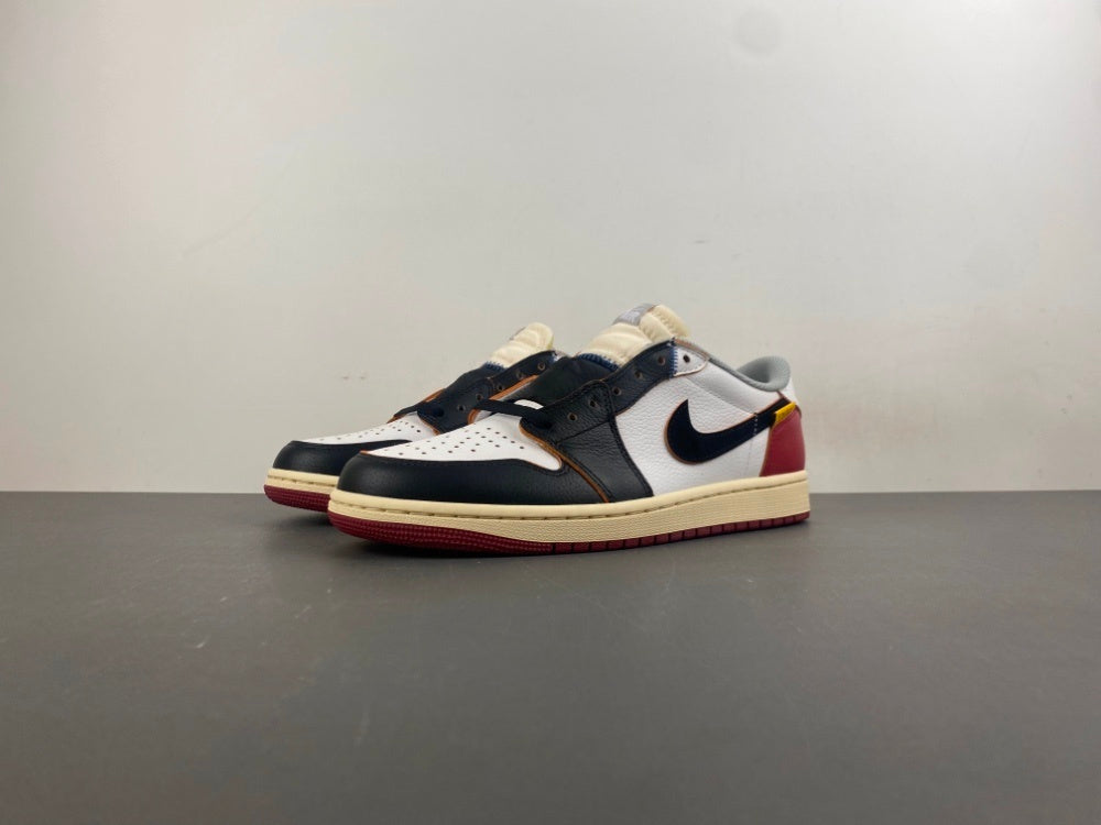 Air Jordan 1 Low "Black/White-Varsity Red"