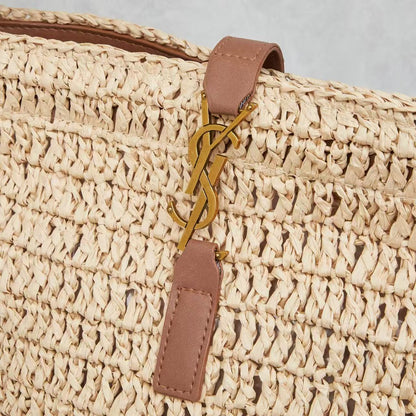 Saint Laurent Raffia Bucket Bag