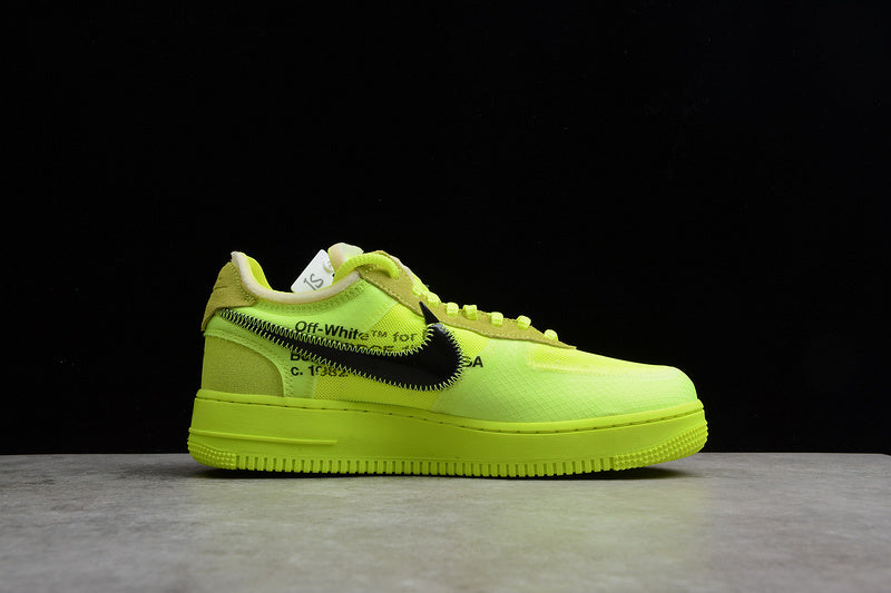 AIR FORCE 1 LOW X OFF WHITE VOLT/HYPER JADE-CONE-BLACK