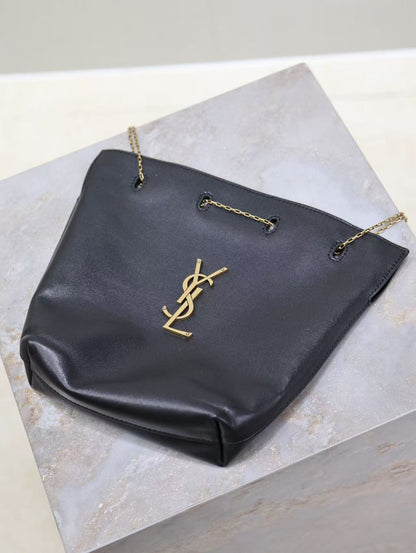 Saint Laurent Pochon Bucket Bag – Black