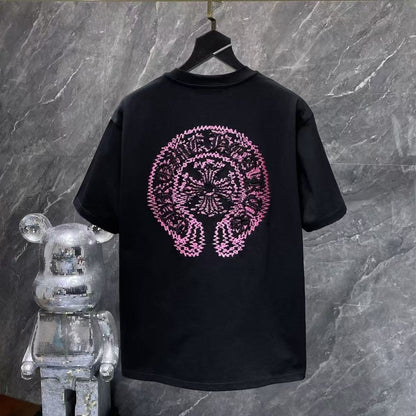Chrome Hearts Classic Crewneck T-Shirt in Black/Pink