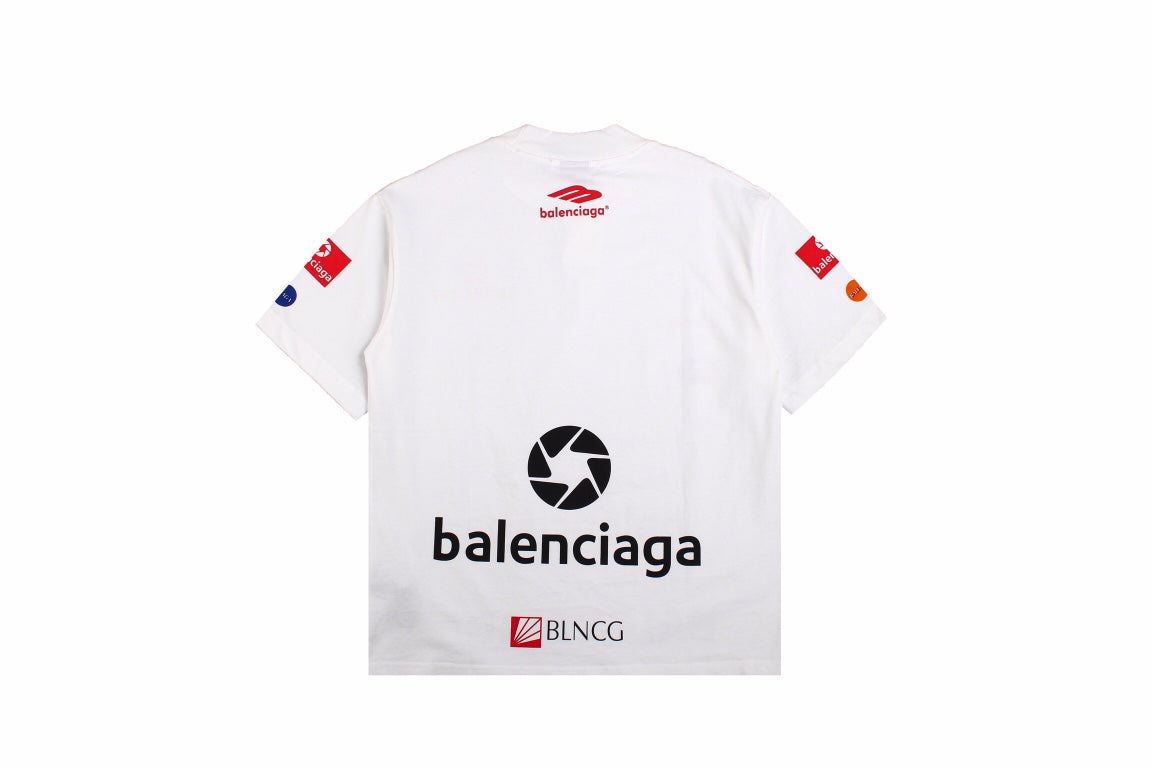 Ba*len*cia*ga logo graphic t-shirt