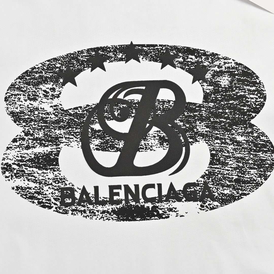 Ba*len*cia*ga t-shirt - distressed logo