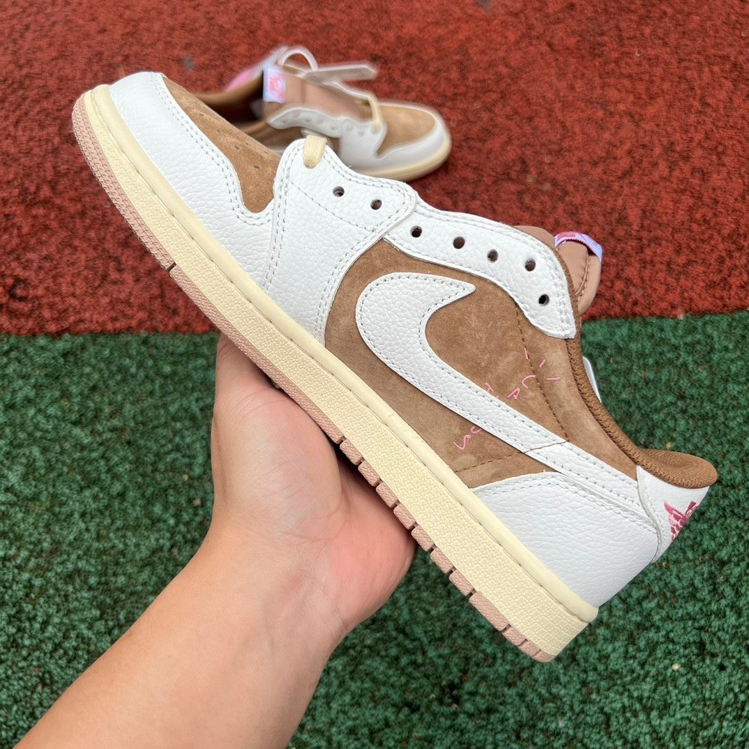 Nike Air Jordan 1 Low WMNS – White / Pale Vanilla / Soft Pink