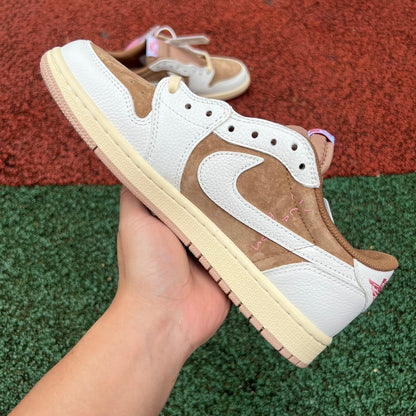Nike Air Jordan 1 Low WMNS – White / Pale Vanilla / Soft Pink