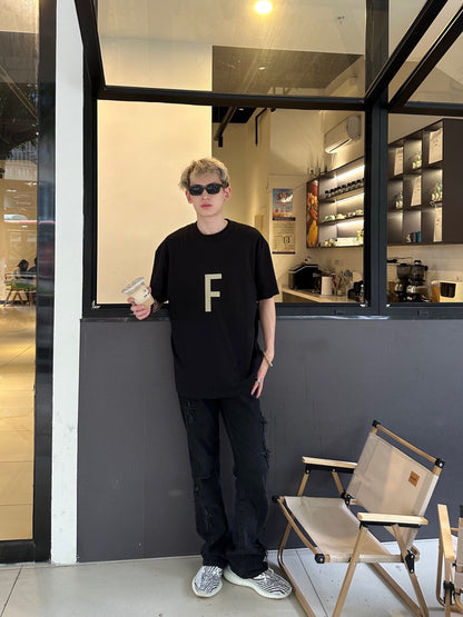 Fear of God Letter F T-Shirt (Black)