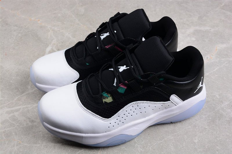 AIR JORDAN 11 CMFT LOW WHITE/BLACK/GHOST GREEN/METALLIC SILVER - Prime Reps