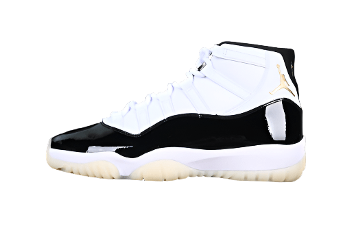 AIR JORDAN 11 DMP WHITE/BLACK/GOLD - Prime Reps