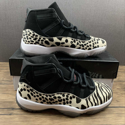 AIR JORDAN 11 RETRO ANIMAL INSTINCT BLACK/RED - SAIL - WHITE - Prime Reps