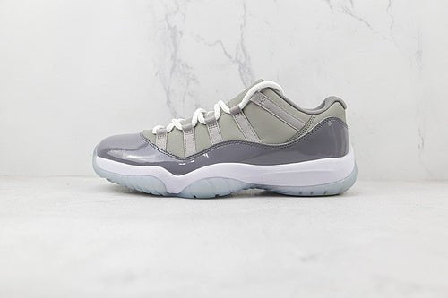 AIR JORDAN 11 RETRO LOW BG MEDIUM GREY/WHITE - GUNSMOKE - Prime Reps