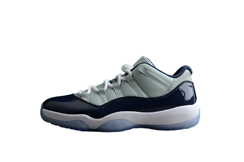 AIR JORDAN 11 RETRO LOW GEORGETOWN GREY MIST/WHITE - MIDNIGHT NAVY - Prime Reps