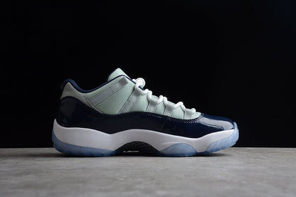 AIR JORDAN 11 RETRO LOW GEORGETOWN GREY MIST/WHITE - MIDNIGHT NAVY - Prime Reps