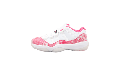 AIR JORDAN 11 RETRO LOW PINK SNAKESKIN WHITE/WATERMELON/BLACK - Prime Reps