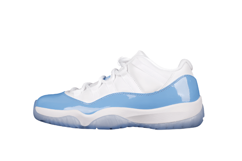 AIR JORDAN 11 RETRO LOW UNC WHITE/WHITE/UNIVERSITY BLUE - Prime Reps