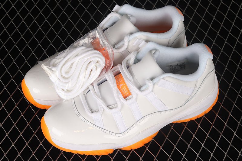 AIR JORDAN 11 RETRO LOW WHITE/BRIGHT CITRUS - Prime Reps