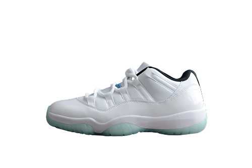 AIR JORDAN 11 RETRO LOW WHITE/WHITE/BLACK/LEGEND BLUE - Prime Reps