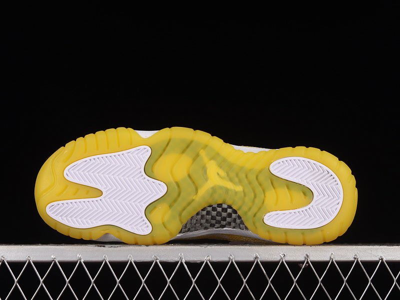 AIR JORDAN 11 RETRO LOW YELLOW SNAKESKIN WHITE - Prime Reps