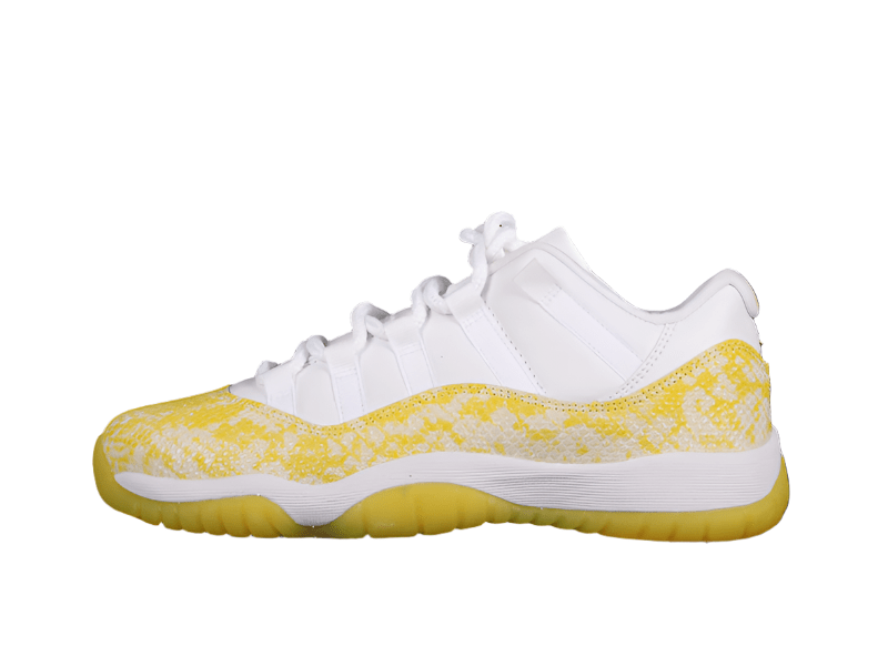 AIR JORDAN 11 RETRO LOW YELLOW SNAKESKIN WHITE - Prime Reps