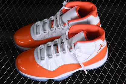 AIR JORDAN 11 RETRO WHITE/ORANGE - Prime Reps