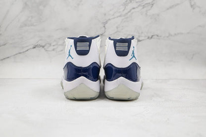 AIR JORDAN 11 RETRO WIN LIKE 82 WHITE/MIDNIGHT NAVY - UNIVERSITY BLU - Prime Reps