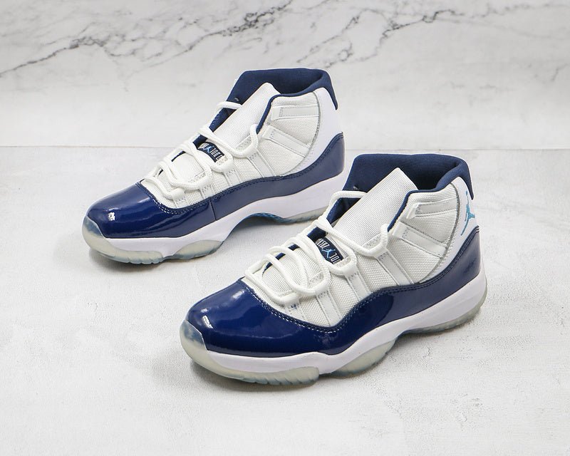 AIR JORDAN 11 RETRO WIN LIKE 82 WHITE/MIDNIGHT NAVY - UNIVERSITY BLU - Prime Reps