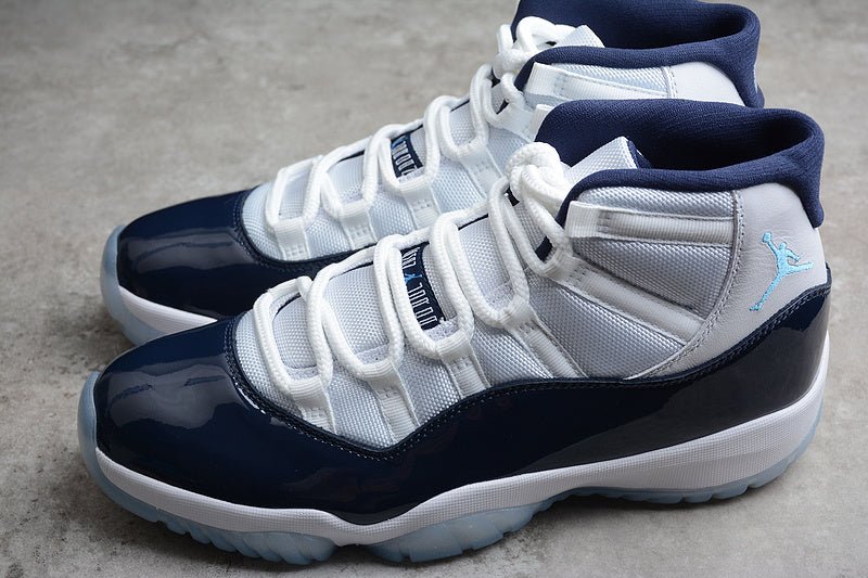 AIR JORDAN 11 RETRO WIN LIKE 82 WHITE/MIDNIGHT NAVY - UNIVERSITY BLUE - Prime Reps