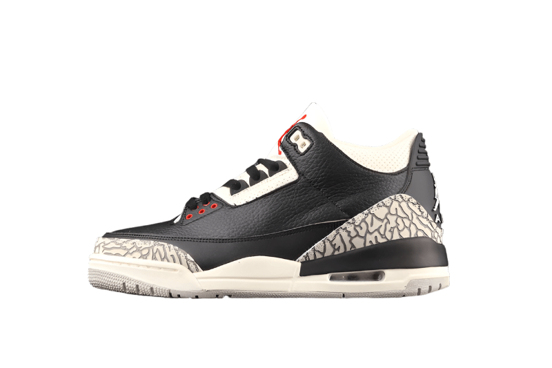 AIR JORDAN 3 DESERT CEMENT BLACK/RUSH ORANGE - FOSSIL STONE - SAIL - Prime Reps