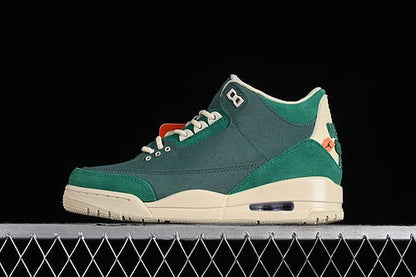 AIR JORDAN 3 RETRO BICOASTAL/BLACK/MALACHITE/FOSSIL - Prime Reps