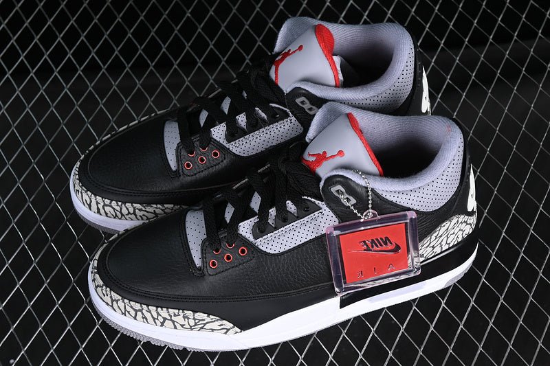 AIR JORDAN 3 RETRO BLACK CEMENT 2018 WHITE/BLACK/GREY - Prime Reps