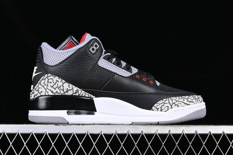 AIR JORDAN 3 RETRO BLACK CEMENT 2018 WHITE/BLACK/GREY - Prime Reps