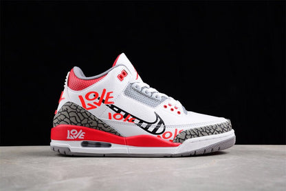 AIR JORDAN 3 RETRO FIRE RED WHITE/BLACK/GREY/RED - Prime Reps