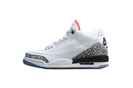 AIR JORDAN 3 RETRO FREE THROW LINE WHITE CEMENT WHITE/BLACK - Prime Reps