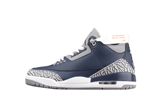 AIR JORDAN 3 RETRO GEORGETOWN MIDNIGHT NAVY/CEMENT GREY/WHITE - Prime Reps