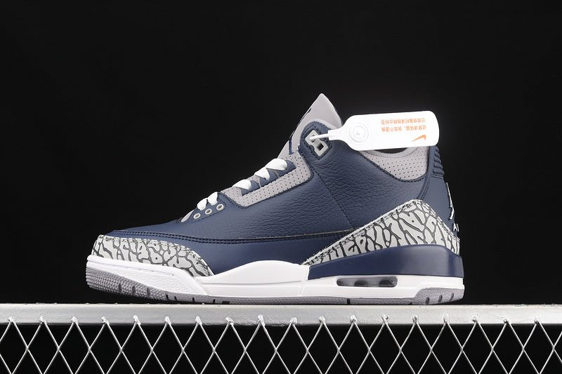 AIR JORDAN 3 RETRO GEORGETOWN MIDNIGHT NAVY/CEMENT GREY/WHITE - Prime Reps