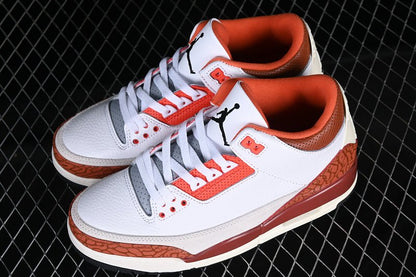 AIR JORDAN 3 RETRO GS MARS STONE WHITE/BLACK/MARS STONE/TEAM ORANGE - Prime Reps