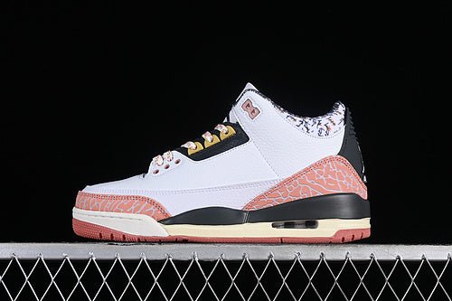 AIR JORDAN 3 RETRO GS WHITE/ANTHRACITE/RED STARDUST/SAIL/SATURN GOLD - Prime Reps