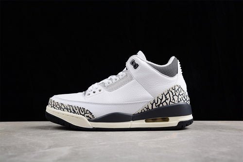 AIR JORDAN 3 RETRO GS WHITE/BLACK/IRON/LIGHT ASH GREY/SAIL/CEMENT GREY - Prime Reps