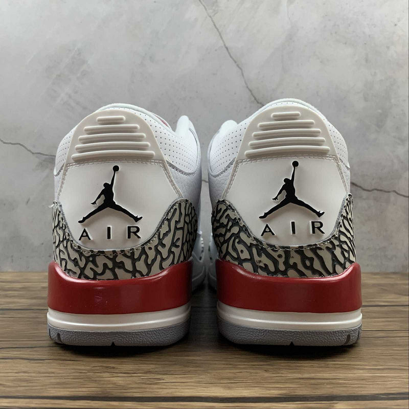 AIR JORDAN 3 RETRO HALL OF FAME WHITE/CEMENT GREY - BLACK - FIRE RED - Prime Reps