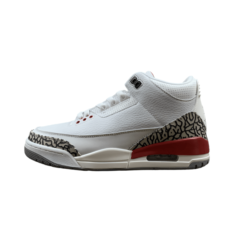 AIR JORDAN 3 RETRO HALL OF FAME WHITE/CEMENT GREY - BLACK - FIRE RED - Prime Reps