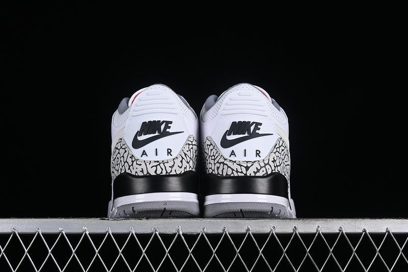 AIR JORDAN 3 RETRO JTH NRG WHITE/FIRE RED - BLACK - WHITE - Prime Reps