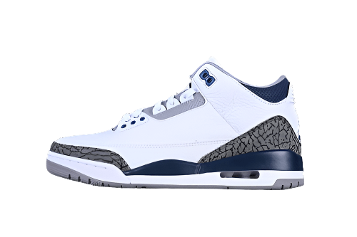 AIR JORDAN 3 RETRO MIDNIGHT NAVY WHITE/BLACK/GREY/BLUE - Prime Reps