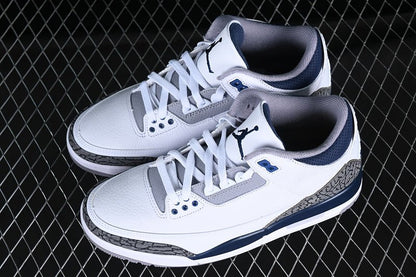 AIR JORDAN 3 RETRO MIDNIGHT NAVY WHITE/BLACK/GREY/BLUE - Prime Reps